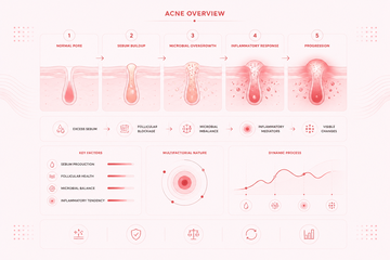 Acne overview conceptual image